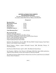 Program 6 (315 KB PDF) - San Francisco Ballet