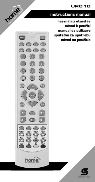 instructions manual - Somogyi Elektronic