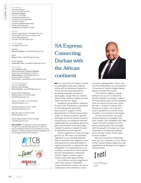 SA Express May 2013 magazine - Southafrica.to