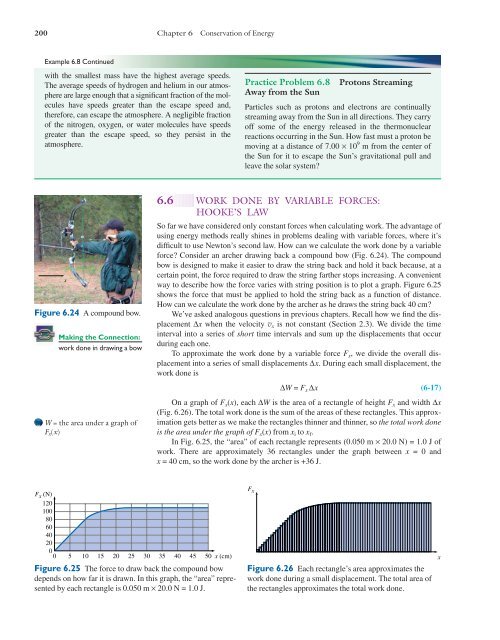 WORK DONE BY VARIABLE FORCES HOOKE'S LAW