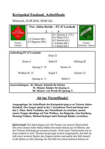 Vict. Ahlen-Steinb. - Fc-47-Leschede