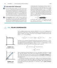 10.4 POLAR COORDINATES