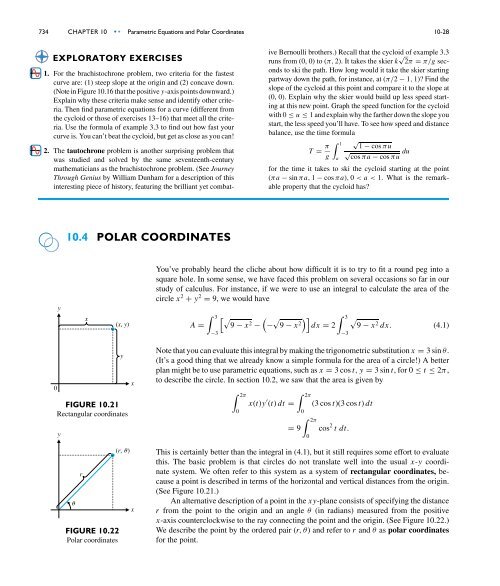 10.4 POLAR COORDINATES