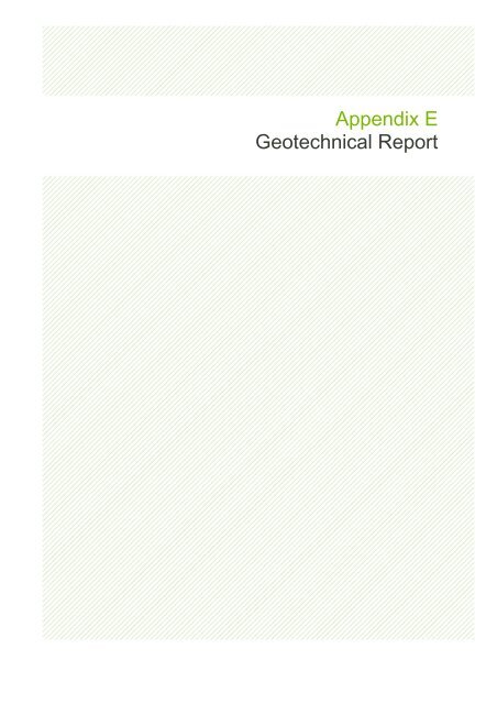 Appendix E Geotechnical Report - Christchurch City Council