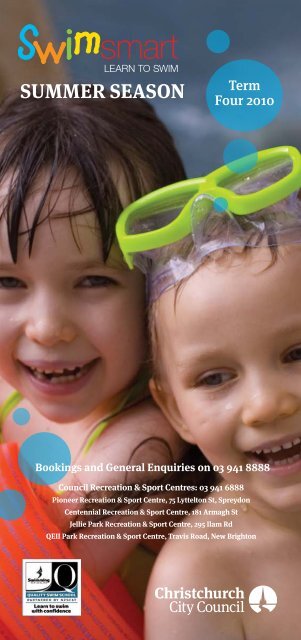 Swimsmart Learn to Swim Brochure - Christchurch City Council