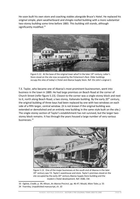 Akaroa Historical Overview - Christchurch City Council