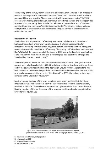 Akaroa Historical Overview - Christchurch City Council