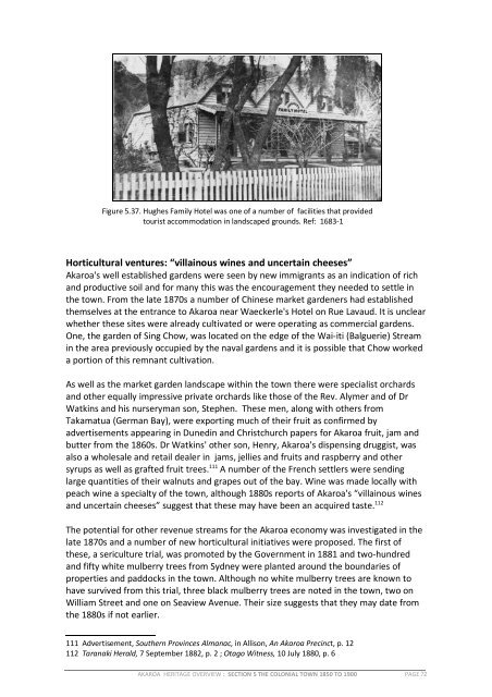 Akaroa Historical Overview - Christchurch City Council