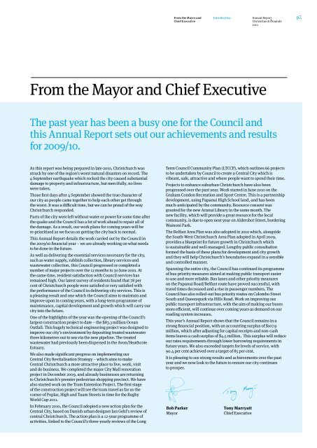 Annual Report 2010 - Christchurch City Council