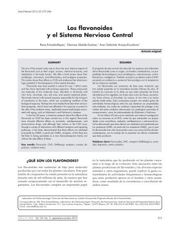 Los flavonoides y el Sistema Nervioso Central - ResearchGate