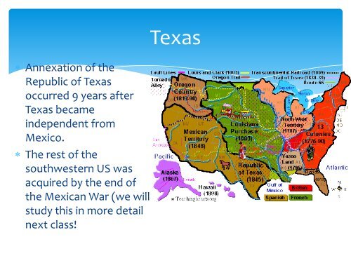 Standard 2.1- Westward Expansion