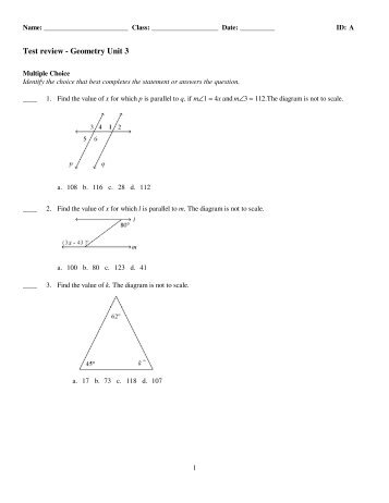 ExamView - Geometry test review unit 3..tst