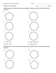 6.1 WS ONLY polygons and angles