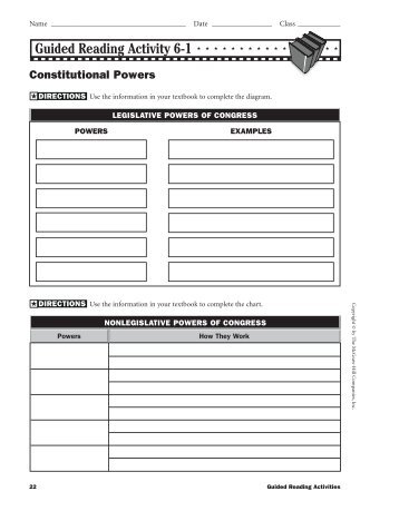 Guided Reading Activity 6-1