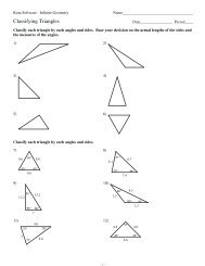 Classifying Triangles WS only