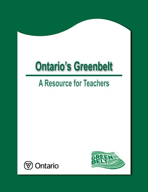 Ontario's Greenbelt - Curriculum Services Canada