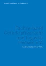 Fachverband Güterkraftverkehr und Logistik Hessen e.V. Imagebroschüre