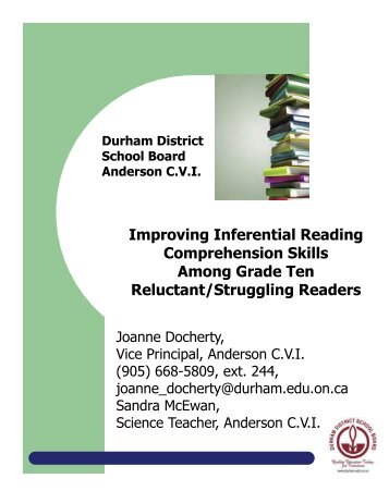 Improving Inferential Reading Comprehension Skills Among Grade ...
