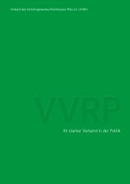 Verband des Verkehrsgewerbes Rheinhessen-Pfalz e.V. (VVRP) Imagebroschüre