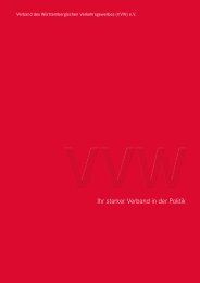 Verband des Württembergischen Verkehrsgewerbes (VVW) e.V. Imagebroschüre