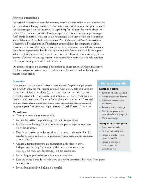 Guide d'enseignement efficace de la communication orale - L'@telier