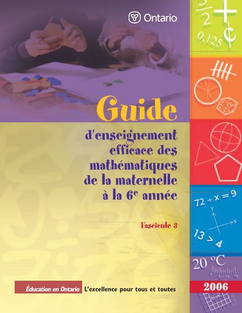 Guide d'enseignement efficace des mathématiques, de la ... - L'@telier