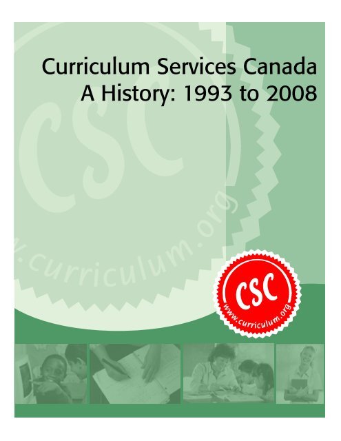 a history of curriculum services canada