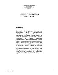 Student Handbook - East Greenbush Central School