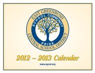 2012 – 2013 Calendar - East Greenbush Central School