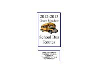 Green Meadow Elementary School Bus Routes - East Greenbush ...