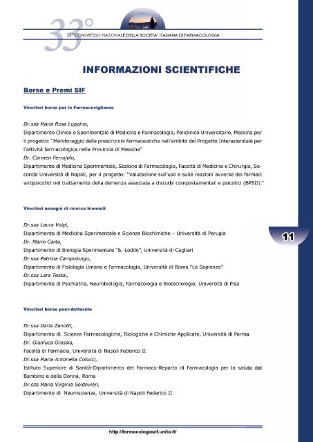Programma finale completo - SIF - UniversitÃ  degli Studi di Torino