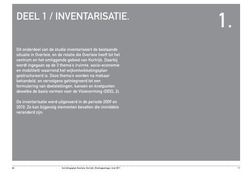 Het Toekomstplan: Inventarisatie - Stad Kortrijk