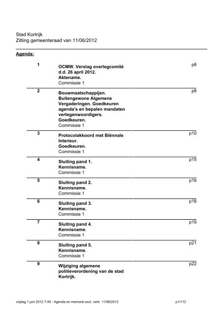 20120611gr AGENDA en Memorie van Toelichting.pdf - Stad Kortrijk