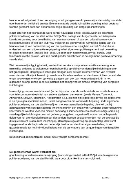 20120611gr AGENDA en Memorie van Toelichting.pdf - Stad Kortrijk