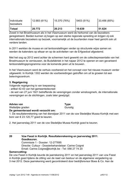 20120611gr AGENDA en Memorie van Toelichting.pdf - Stad Kortrijk