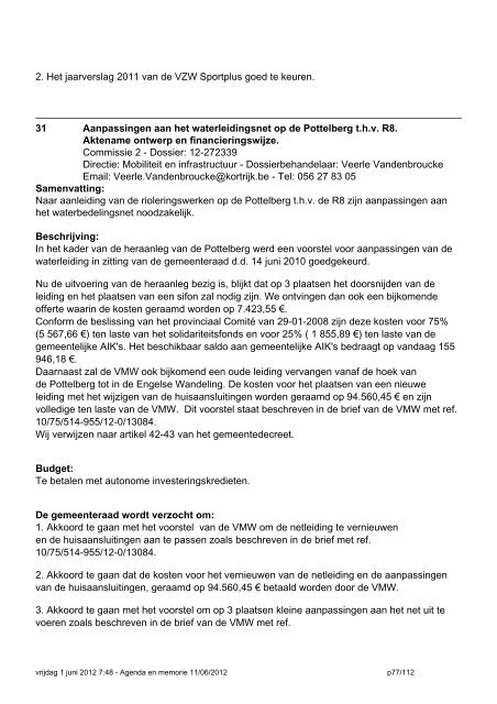 20120611gr AGENDA en Memorie van Toelichting.pdf - Stad Kortrijk