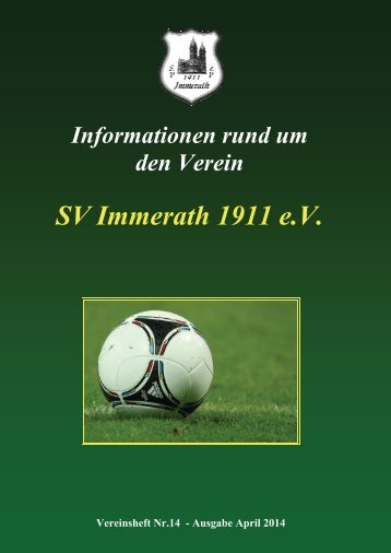 Heft 14 SV Immerath