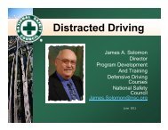 Distracted Driving presentation - National Safety Council