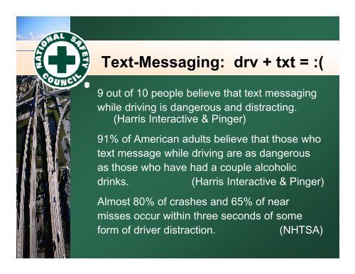 Distracted Driving presentation - National Safety Council