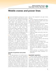 Mobile cranes and power lines - National Safety Council
