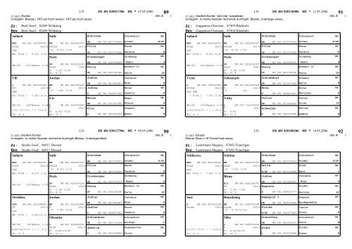 Page 1 LN: * ZÃ¼ : Bes: DE 481 820024006 ST 09.02.2006 1 ...