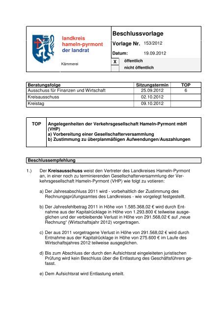 Umständen - Piratenpartei Hameln-Pyrmont