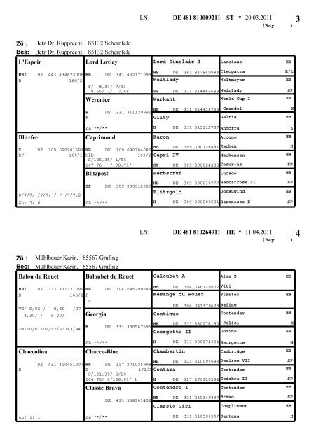 Warmblut - Pferdezuchtverband Oberbayern eV