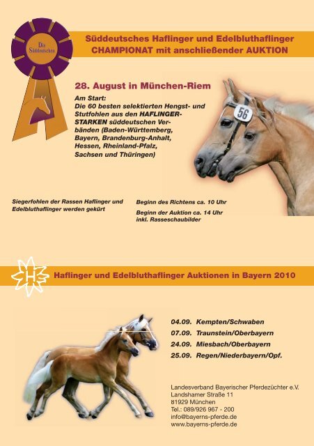 Rossererfest 2010 - Haflinger Reit- und Fahrverein Fischen eV