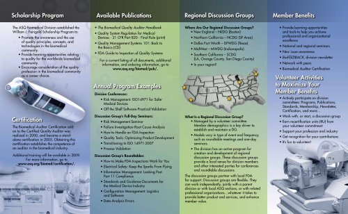 Biomedical Division Brochure
