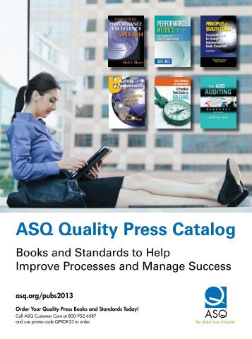 ASQ Quality Press Catalog - American Society for Quality