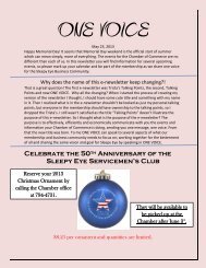 Celebrate the 50th Anniversary of the Sleepy Eye Servicemen's Club