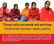 Accused Witchcraft - Care Nepal