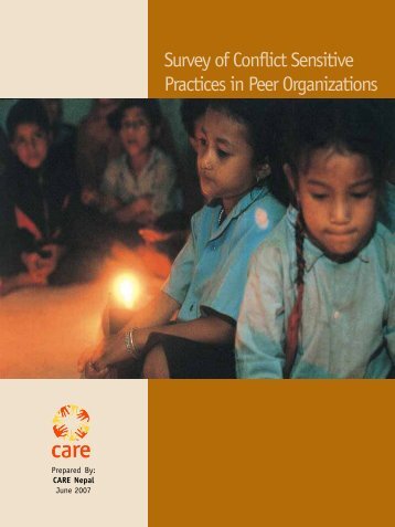 Survey of Conflict Sensitive Practices in Peer ... - Care Nepal