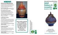 Adult Pottery & Ceramics - Monmouth County Park System